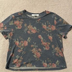 bisouxx Faded Look Crop Shirt